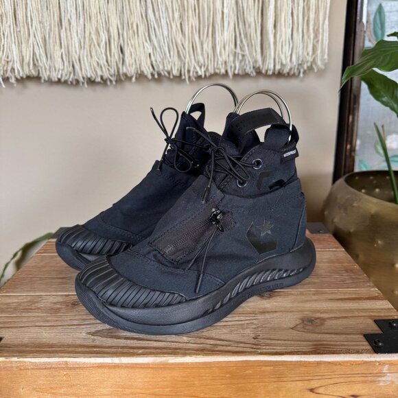 Chuck Taylor All Star Utility Explore Counter Climate High Triple Black Size 6 - Picture 1 of 16